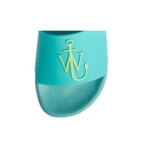 JW Anderson Men's Logo Pool Slide Sandals Luxury Brand Blue 42 (US 9) NWT